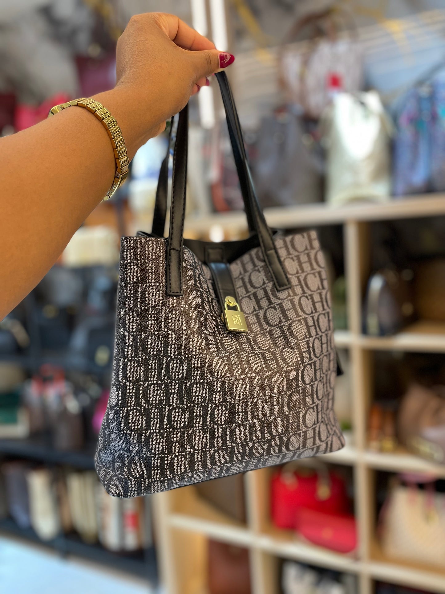 Grey Wallet With Black Lettering, Crossbody Bag