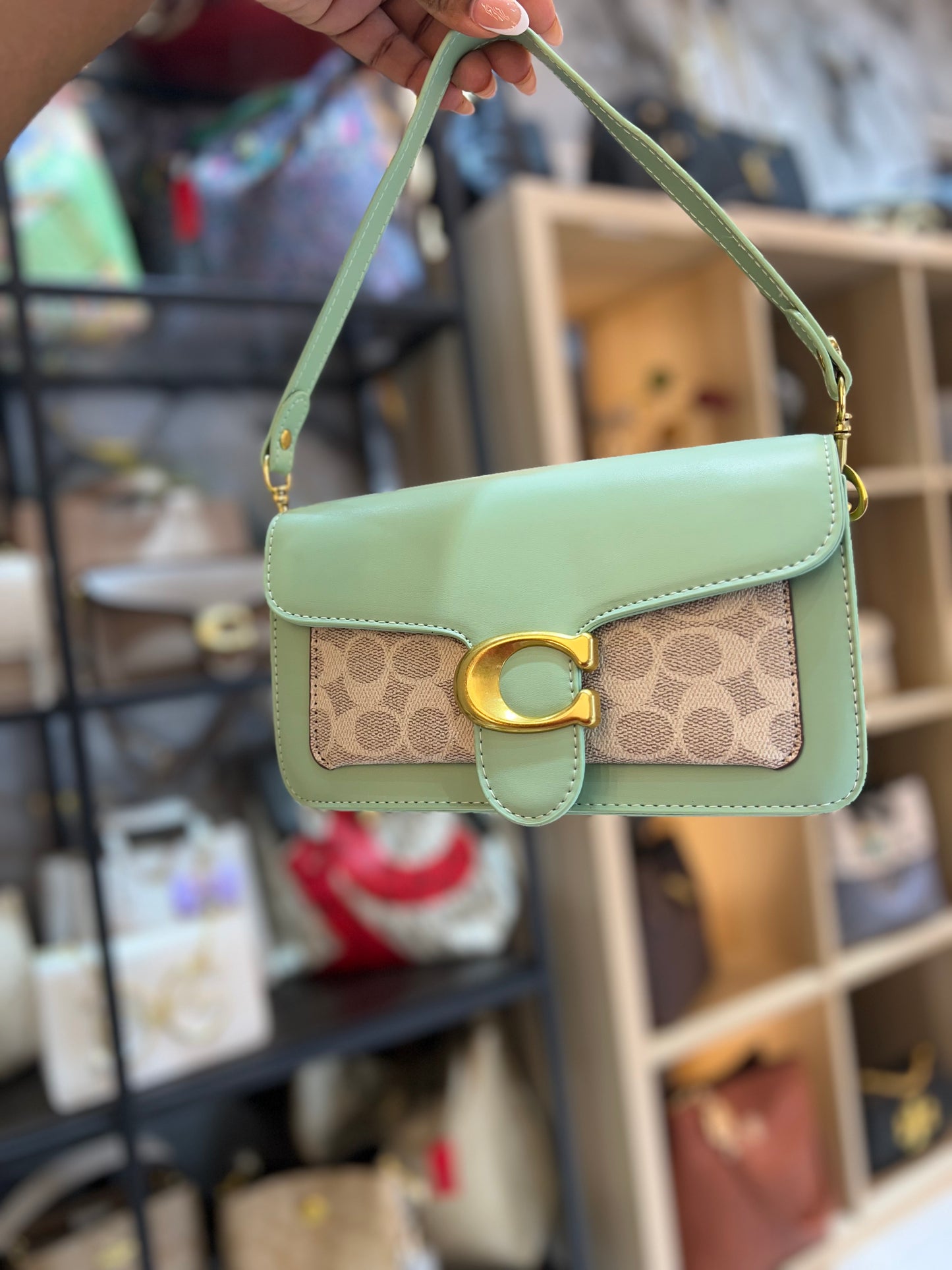 Coach verde Crossbody