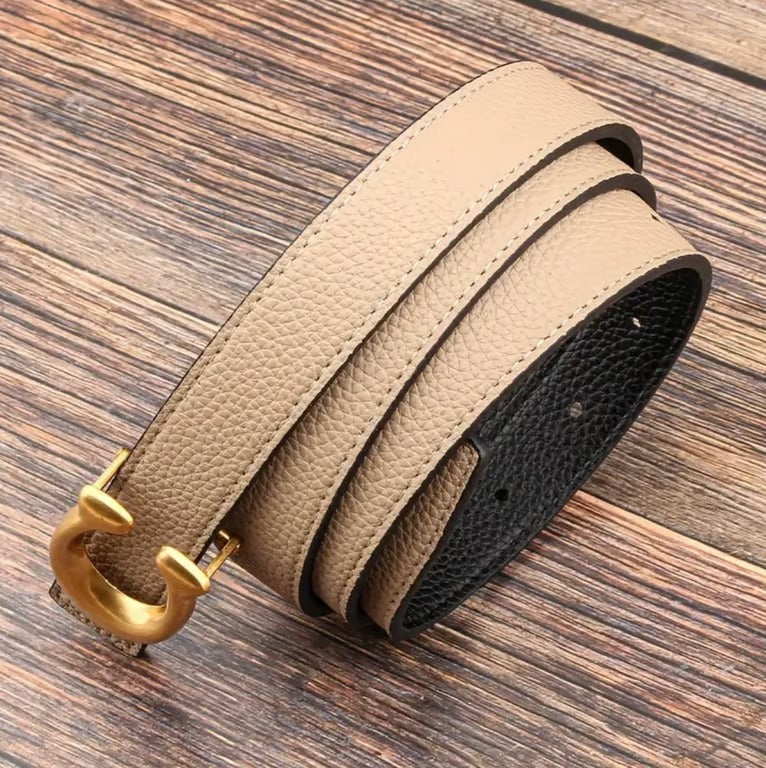 Coach Beige Leather OG Strap.