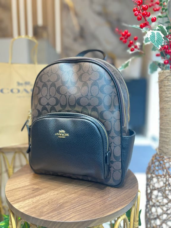 Coach Backpack, Black Print