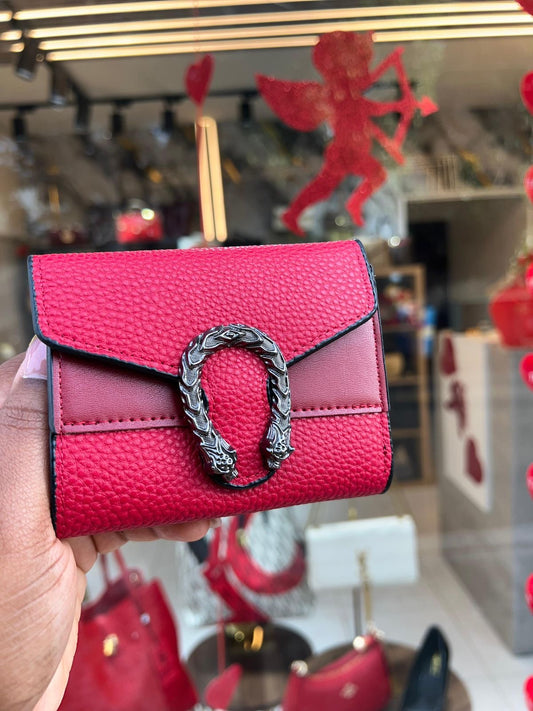 Red Gucci wallet