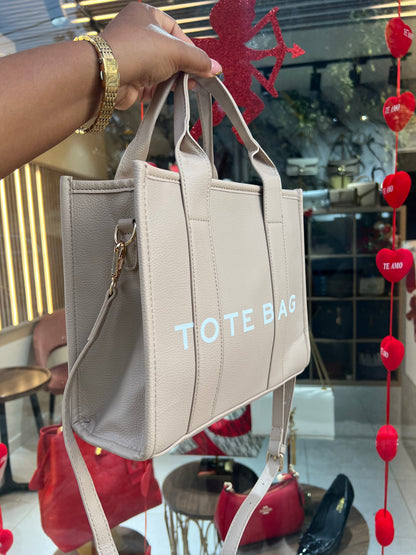 Tote Bag Beige Crossbody