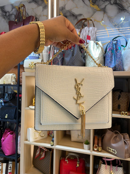 YSL Shoulder White