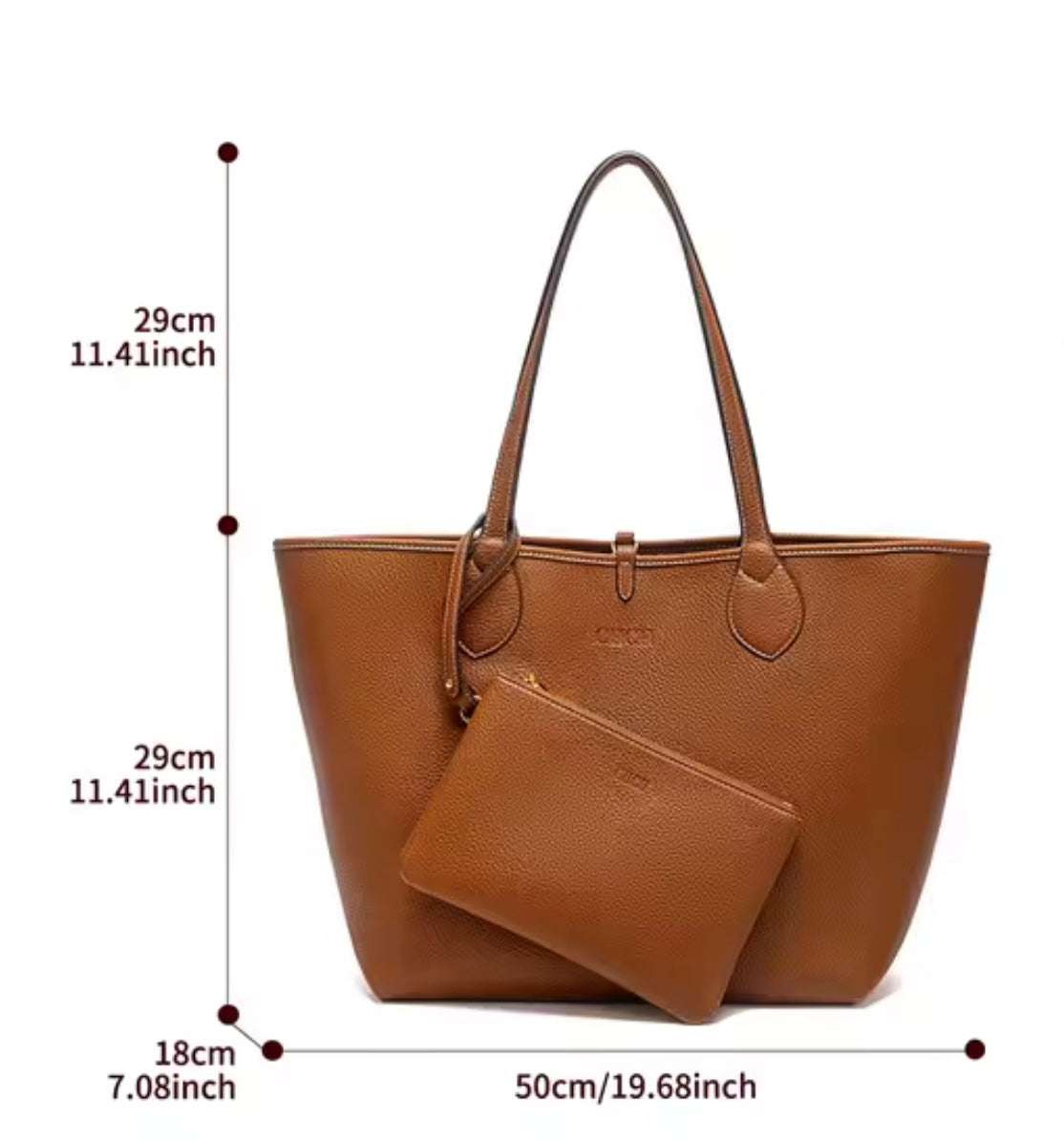 CH Bolso Chocolate Liso Large