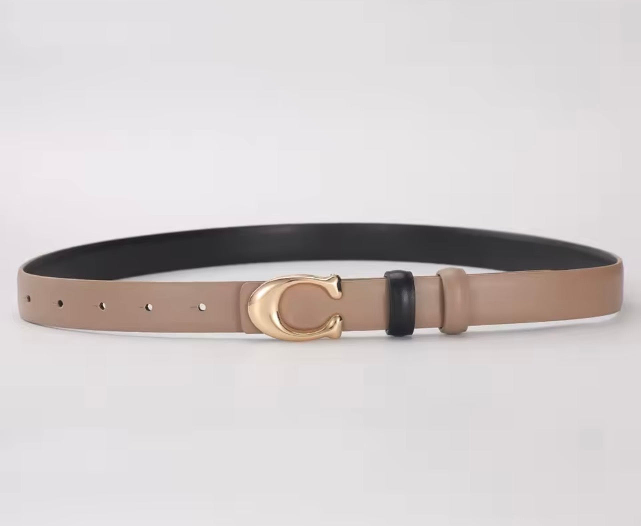 Cinturón Coach Beige