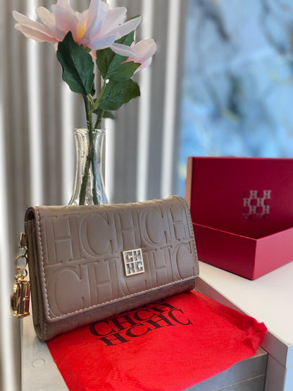 CH Monedero Beige Oro