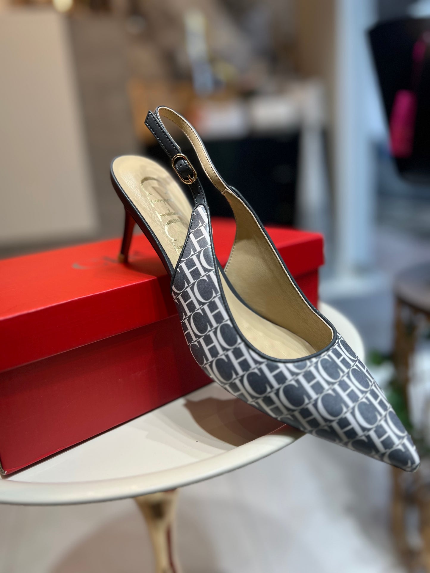 Zapatos CH de tacón medio Gris