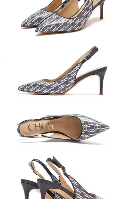 Zapatos CH de tacón medio Gris