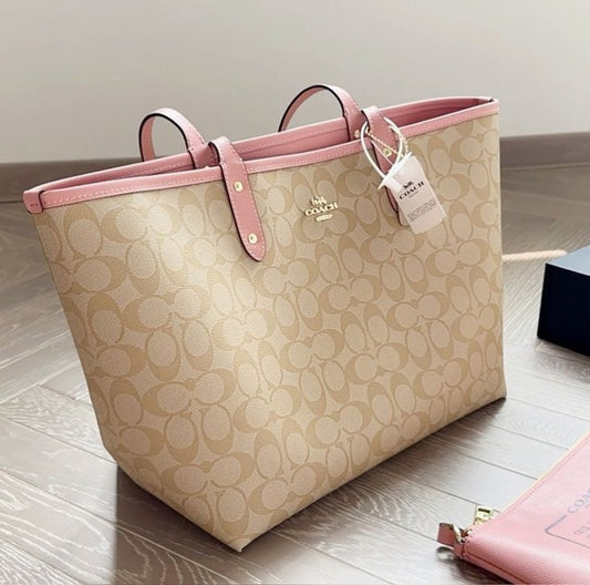 COACH TOTE Beige Rosa L