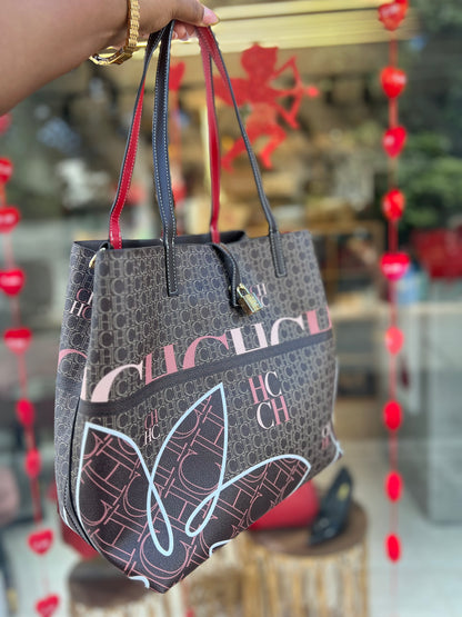 XL Wallet With Red Lettering