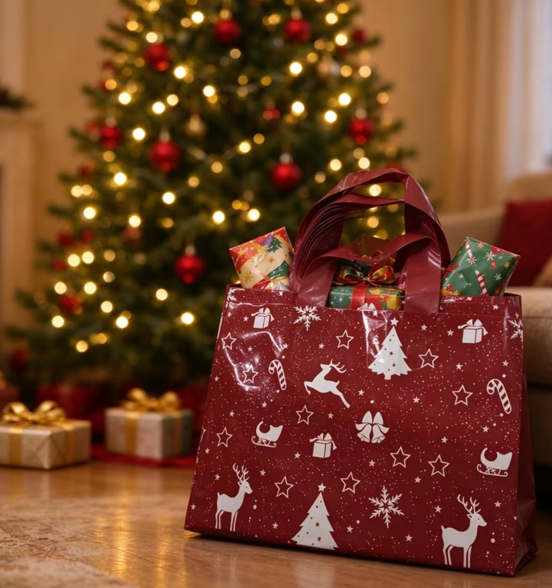 Bolsa Navideña Para Regalo (PROXIMAMENTE DISPONIBLE)