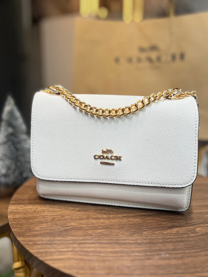 Coach White Gold Handbag