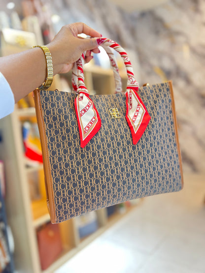 CH Brown Bow Crossbody Bag