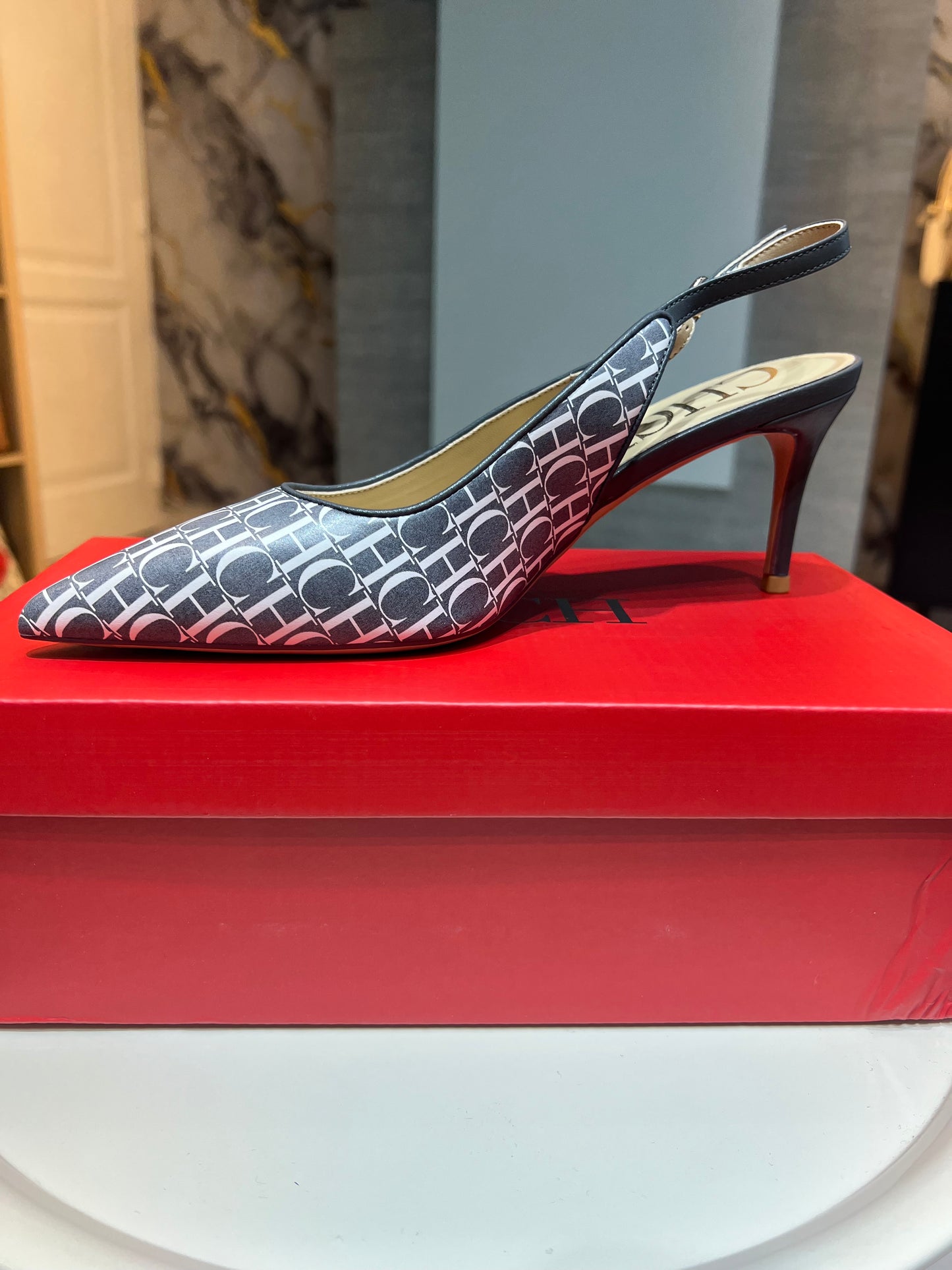 Zapatos CH de tacón medio Gris