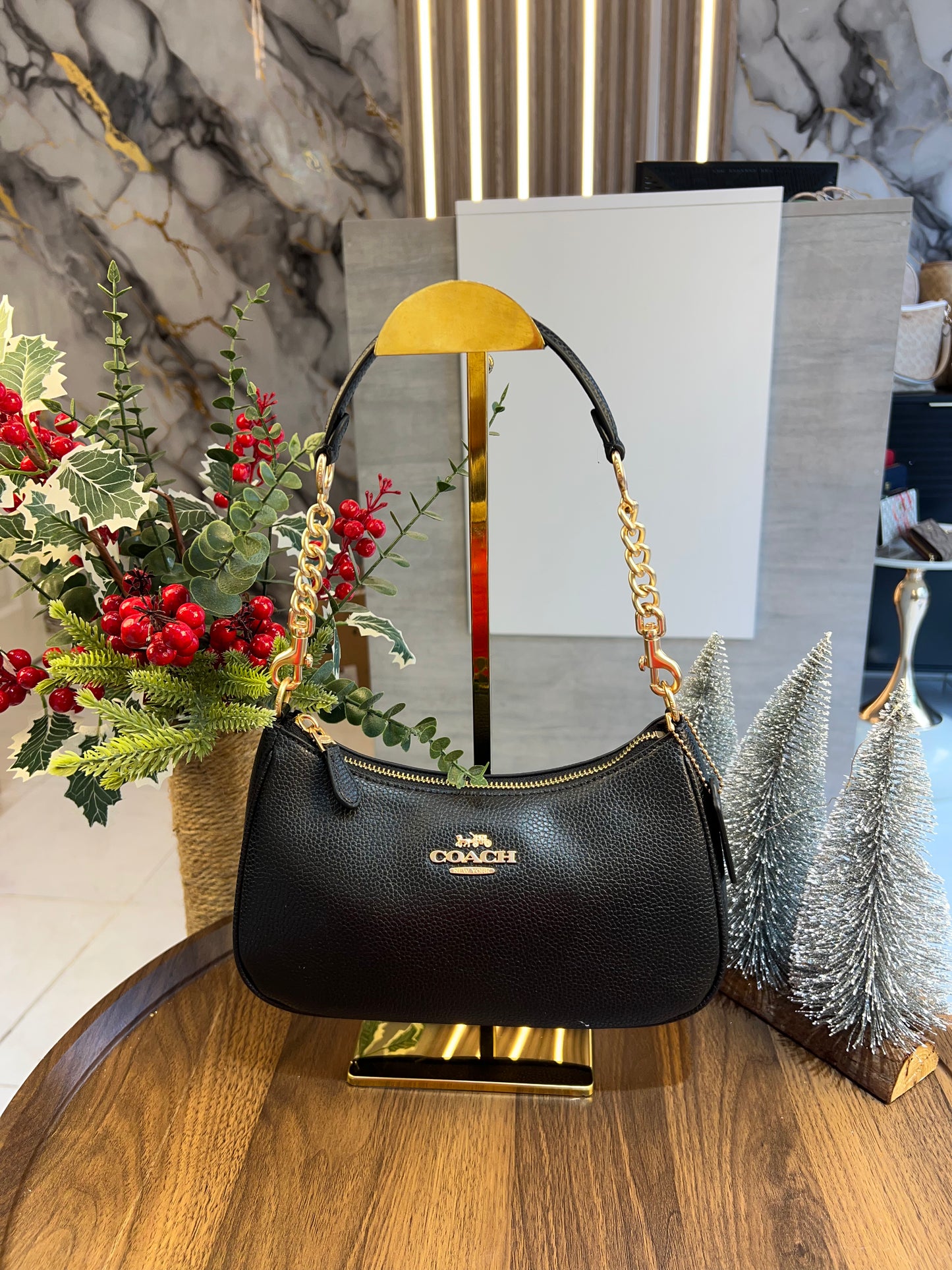 Coach Teri Shoulder Bag Black