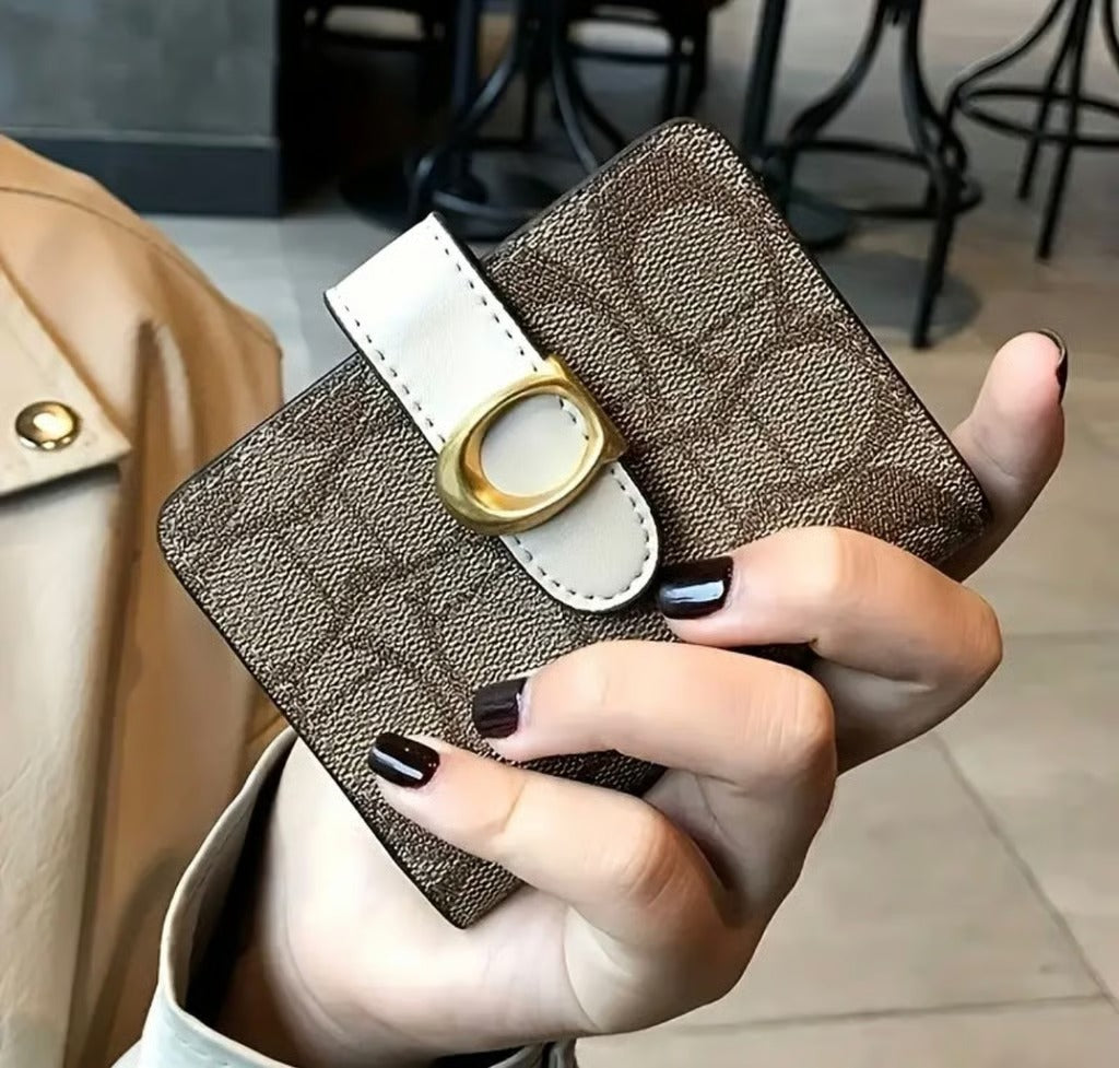 Coach Brown Card Holder/ Large Capacity