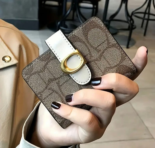 Coach Brown Card Holder/ Large Capacity