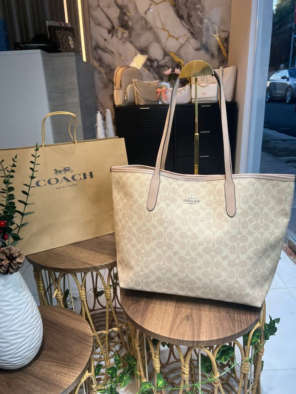 Coach XL Beige Bag